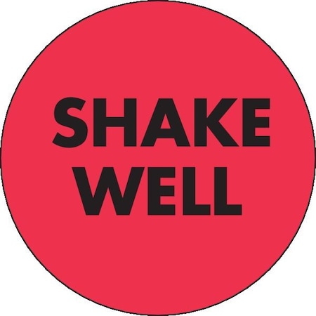 Decker Tape Products Label, DL3560, SHAKE WELL, 2" DL3560